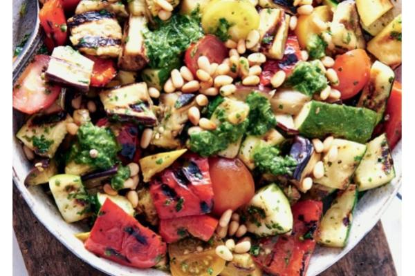 Ratatouille Bowl with Roasted Eggplant, Zucchini, Red Pepper and Cherry Tomatoes, White Beans, Quinoa and Lemon Dressing (Main 4/NEW!)