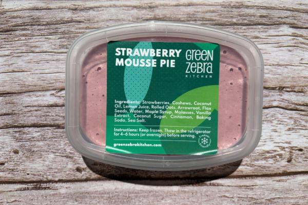 Strawberry Mousse Pie with Graham Cracker Crust