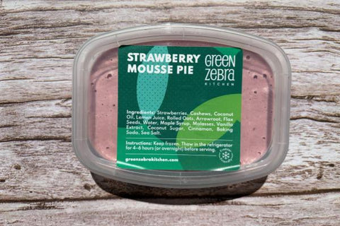 Strawberry Mousse Pie with Graham Cracker Crust